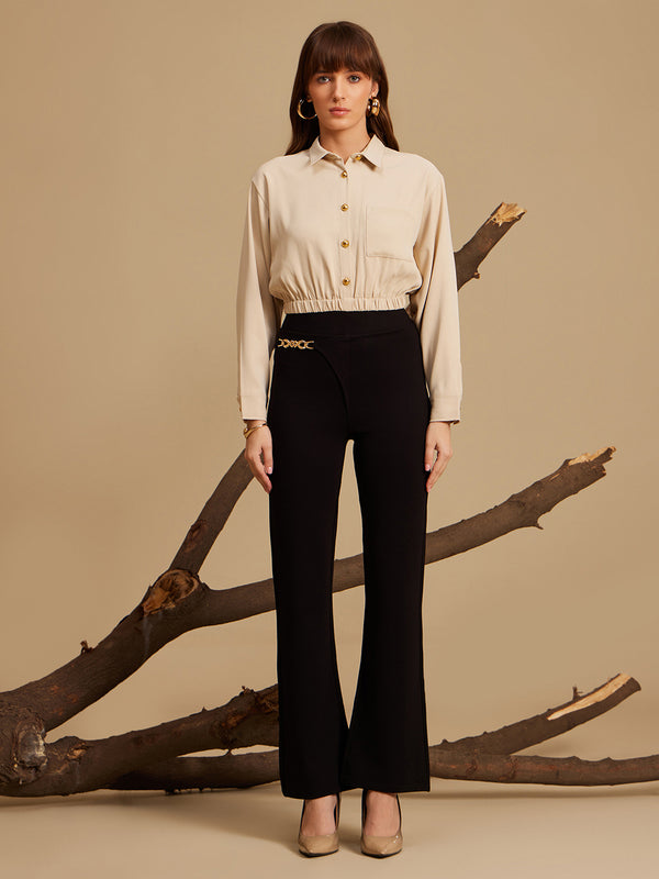 Aspen Elasticated Cropped Shirt
