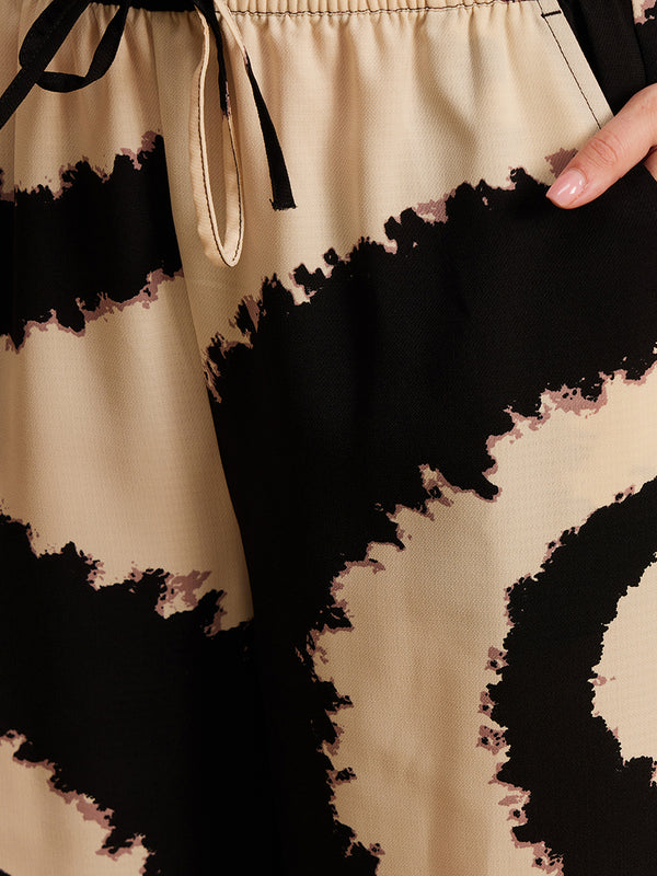 Gwen Abstract Printed Pants