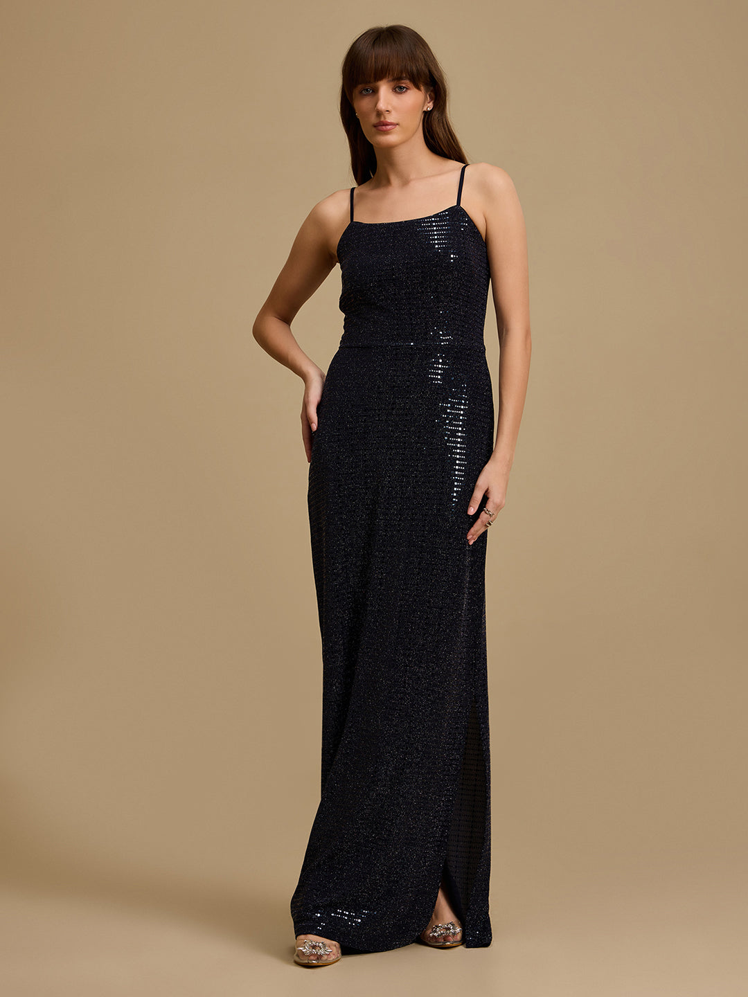 kazo black maxi dress Kazo Kontour Tyra Maxi Dress KAZO
