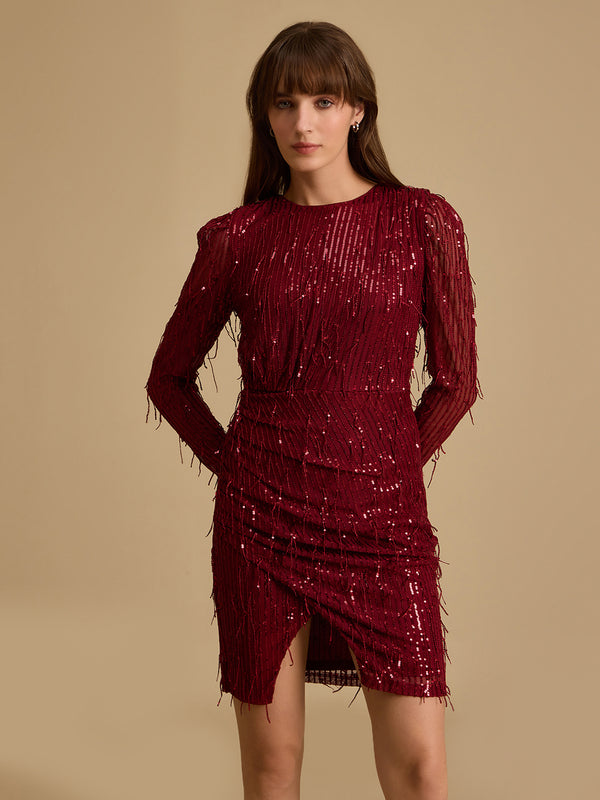 Dallas Embellished Mini Dress