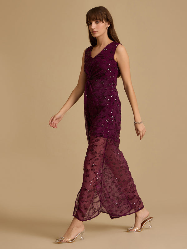 Vino Embellished Maxi Dress