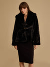 Peplum Fur Jacket