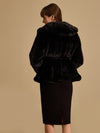 Peplum Fur Jacket