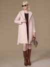 Blush Overcoat With Belt