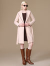 Blush Overcoat With Belt