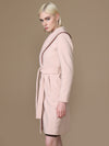 Blush Overcoat With Belt