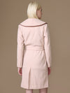 Blush Overcoat With Belt