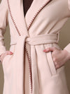 Blush Overcoat With Belt