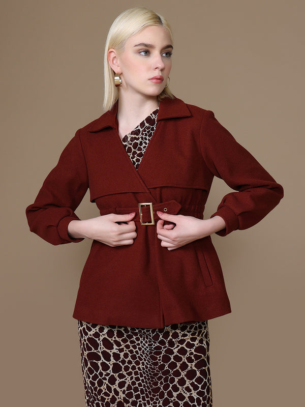 Rusty Peplum Jacket