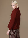 Rusty Peplum Jacket