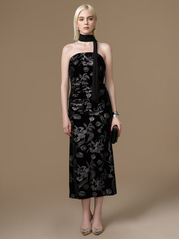 Fiesta Maxi Dress With Stole