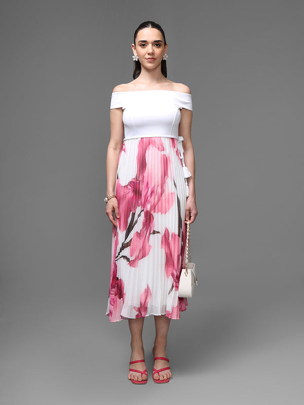 Florentine Midi Dress With Belt