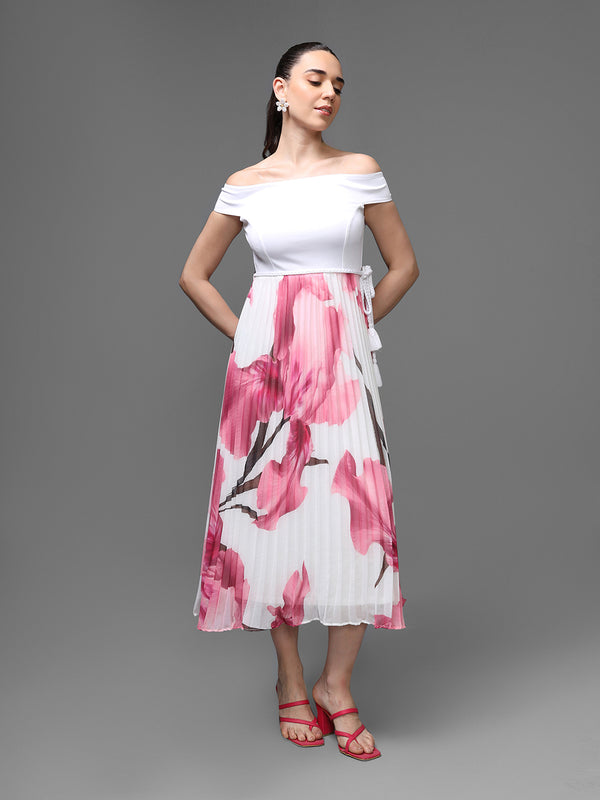 Florentine Midi Dress With Belt