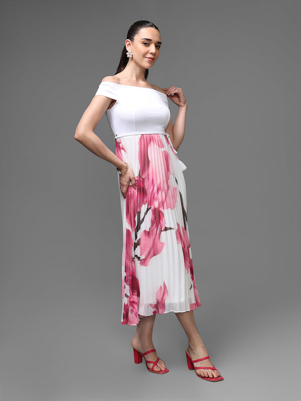 Florentine Midi Dress With Belt
