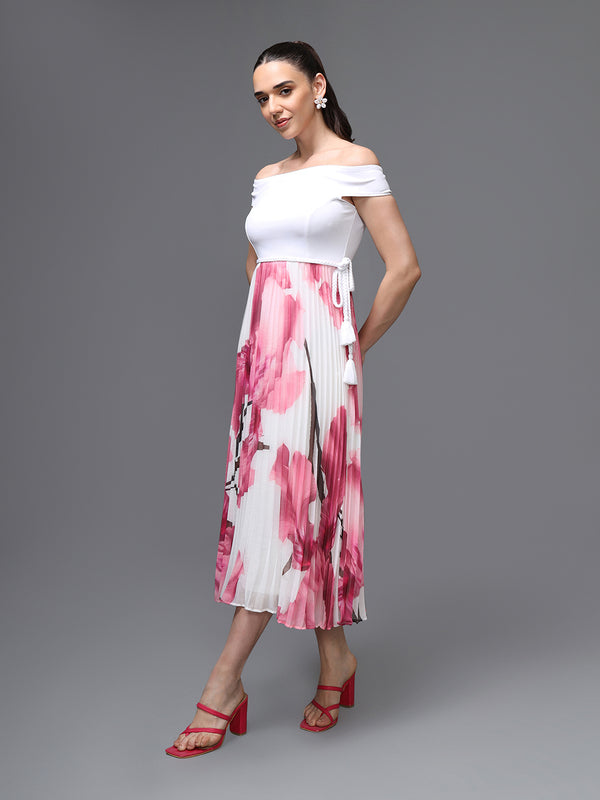 Florentine Midi Dress With Belt