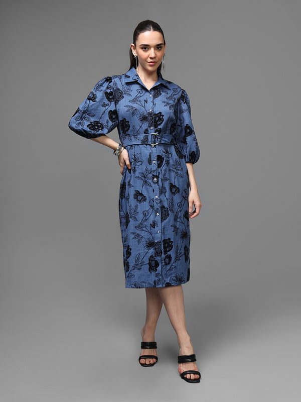 Amalfi Midi Dress W Belt