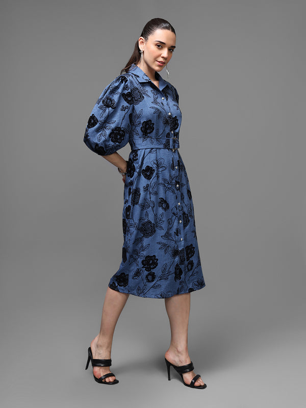 Amalfi Midi Dress W Belt