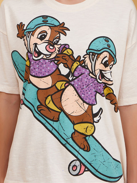 Chip And Dale © Disney Printed Graphic T-Shirt