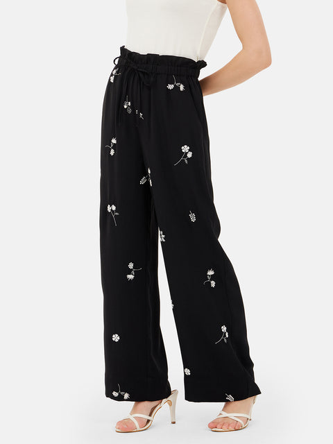 Devon Embroidered Pull On Trousers