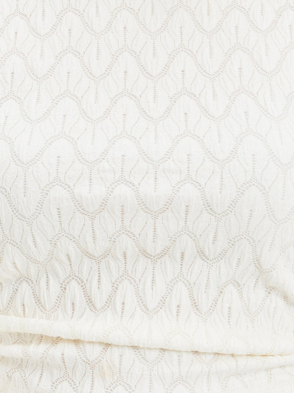 Madison Crop Top With Ruching