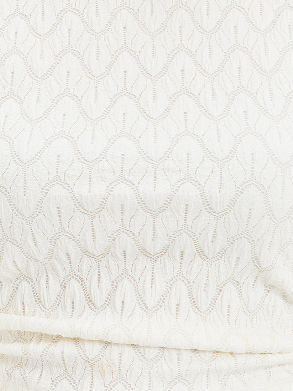 Madison Crop Top With Ruching