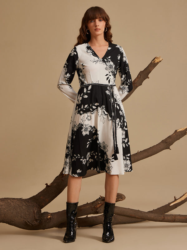 Whitney Printed Midi Dress