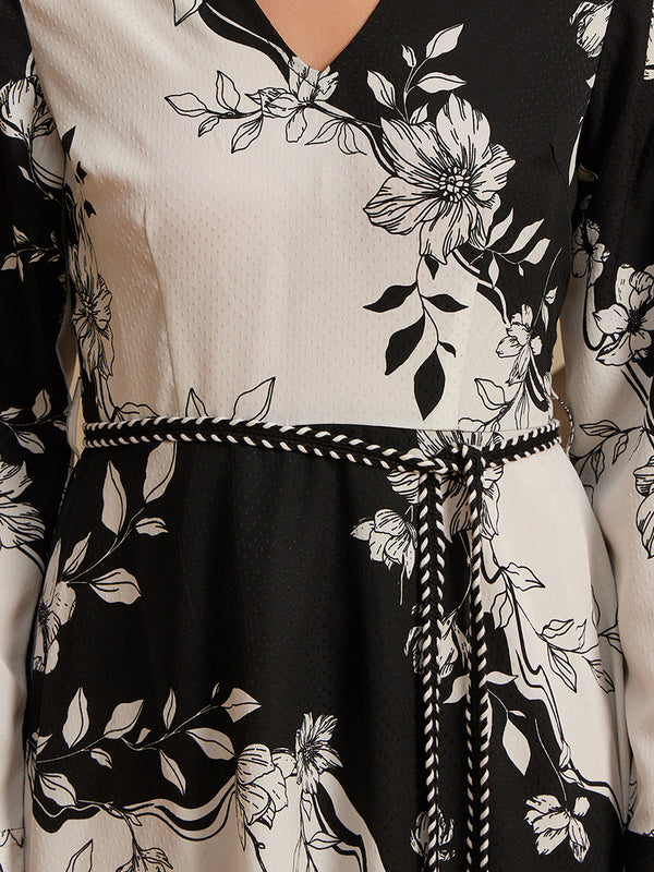 Whitney Printed Midi Dress