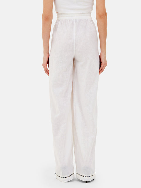 Alice Pull-On Linen Blend Trousers