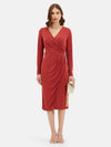 Ruched Midi Dress