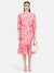 Floral Puff Sleeves Midi Dress