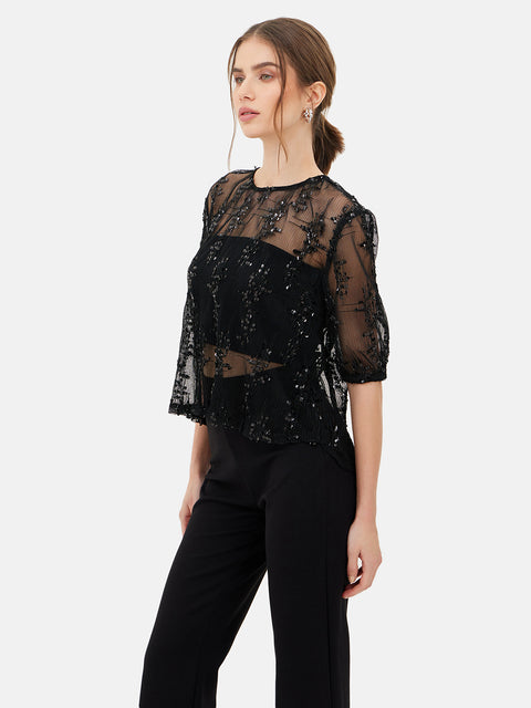 Madrid Sequined Top