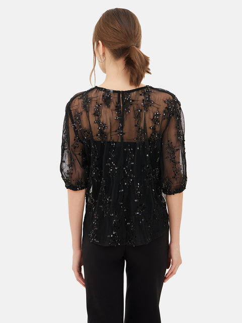 Madrid Sequined Top