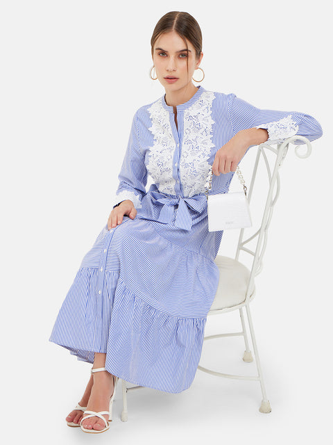 Joy Midi Dress With Lace