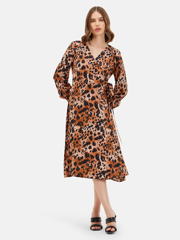 NORA PRINTED MIDI DRESS