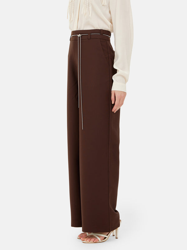 Linda Wide Leg Trousers With Belt