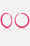 Solid Matte Hoop Earrings