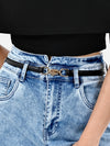 Thin Lock Buckle Belt