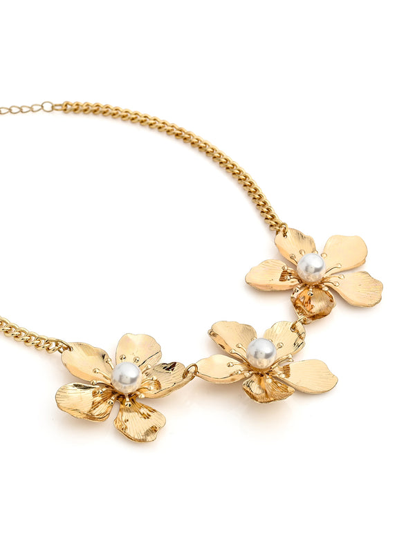 Isabella Glamorous Flower Statement Necklace