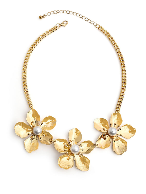 Isabella Glamorous Flower Statement Necklace