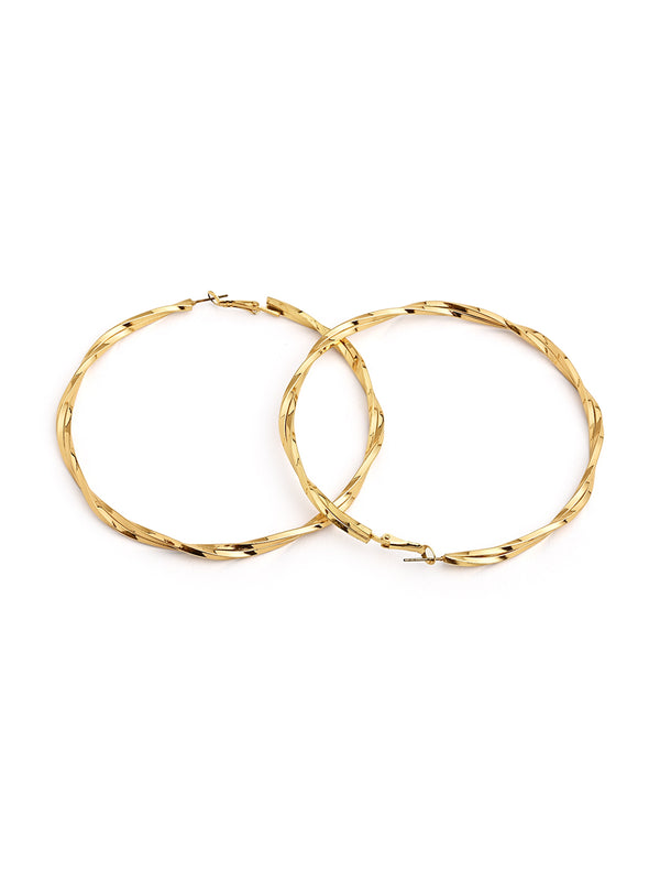 Opulent Big Twisted Hoops