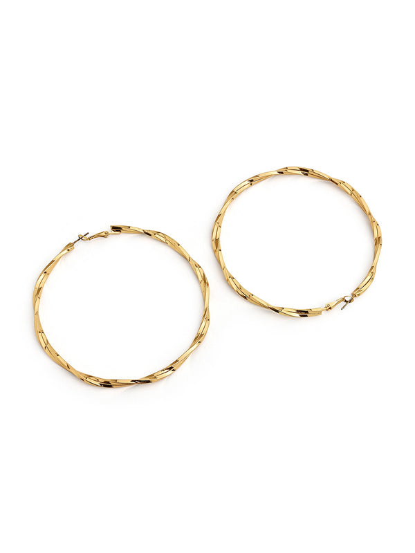 Opulent Big Twisted Hoops