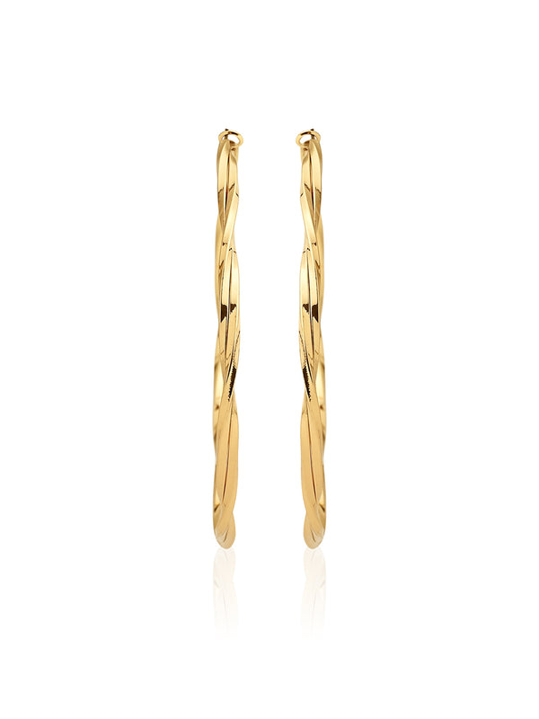 Opulent Big Twisted Hoops