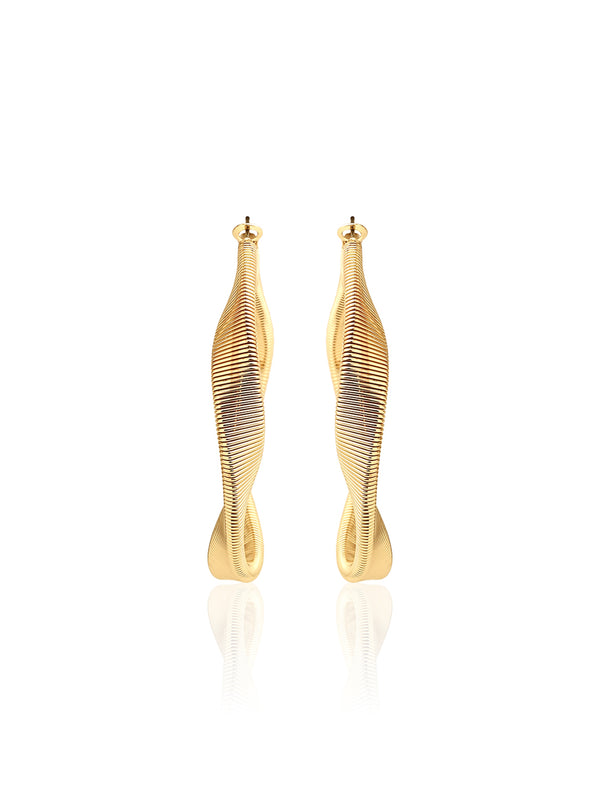 Nero Grand Abstract Hoop Earrings