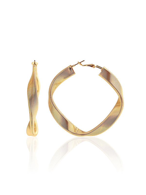 Nero Grand Abstract Hoop Earrings