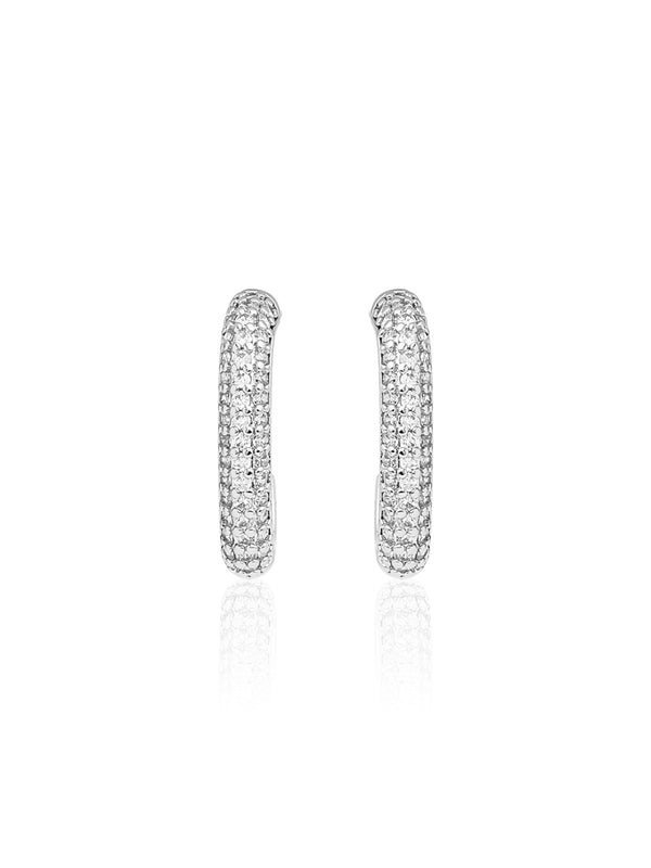 Elegant Oval Huggie Earrings