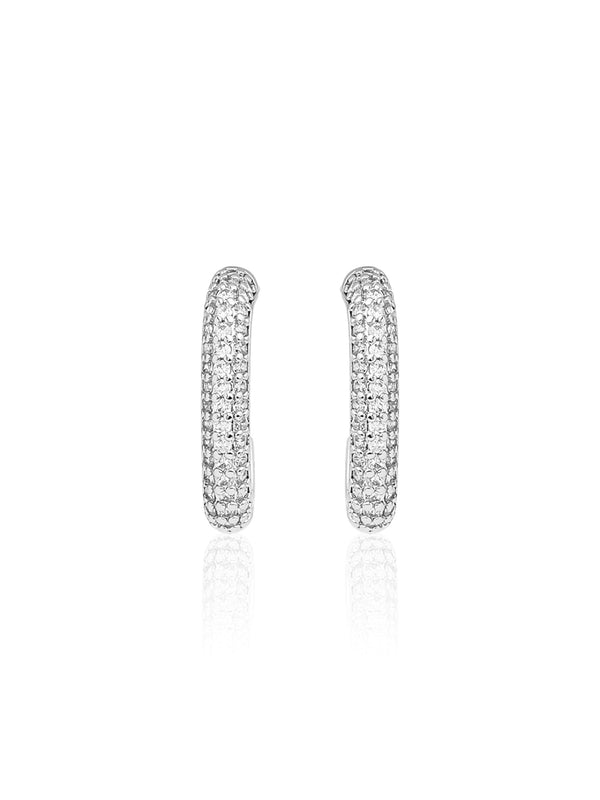 Elegant Oval Huggie Earrings