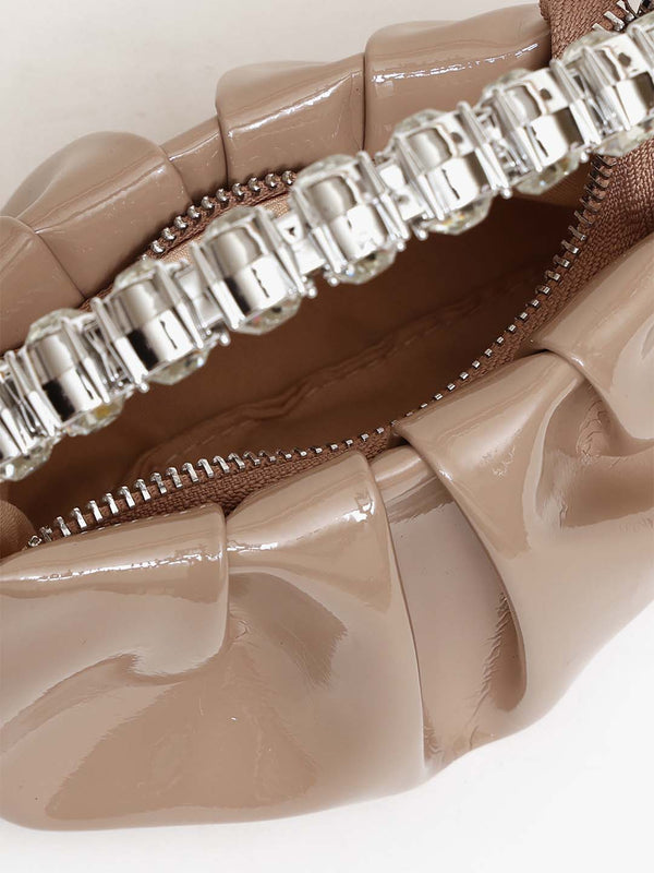 Kazo Rhinestone Mini City Glaze Clutch
