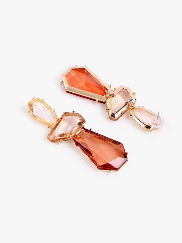 Crystal Teardrop Drop Earrings