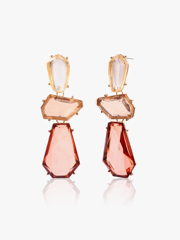 Crystal Teardrop Drop Earrings