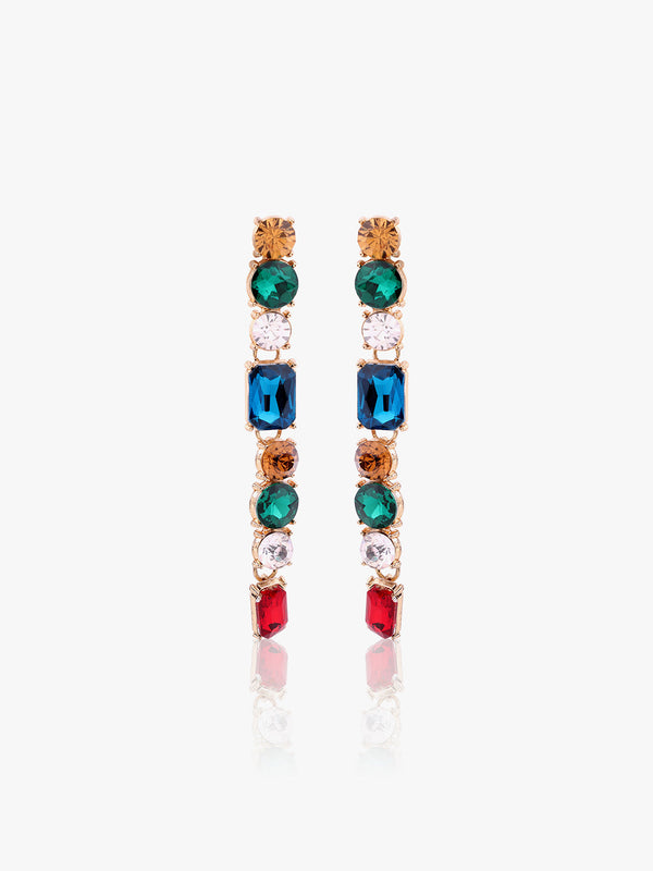 Gemstone Dangle Earrings